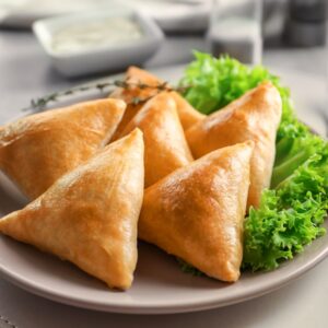 CHICKEN SAMOSA (1KG – 120PCS)